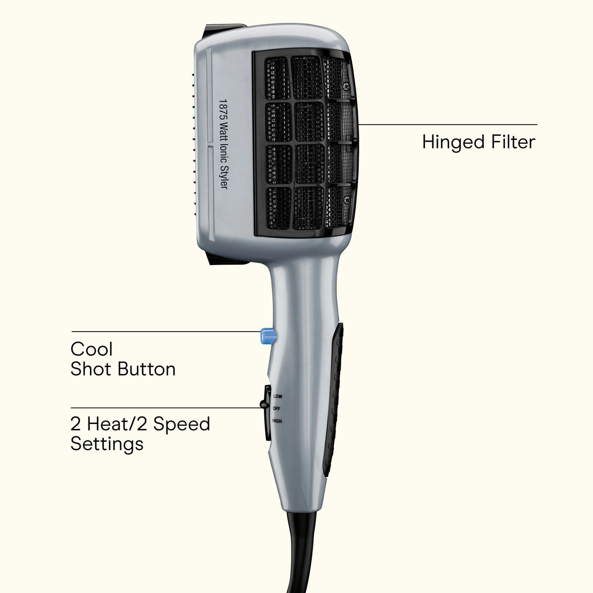 3-in-1 Styling Ionic Hair Dryer