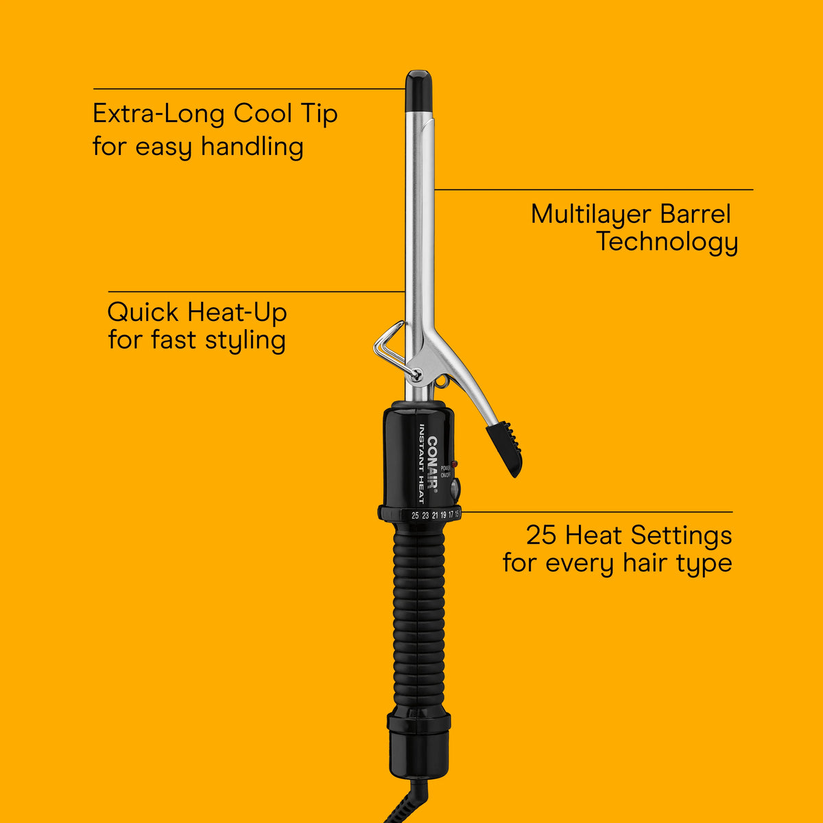 Conair® Instant Heat ½-inch Curling Iron