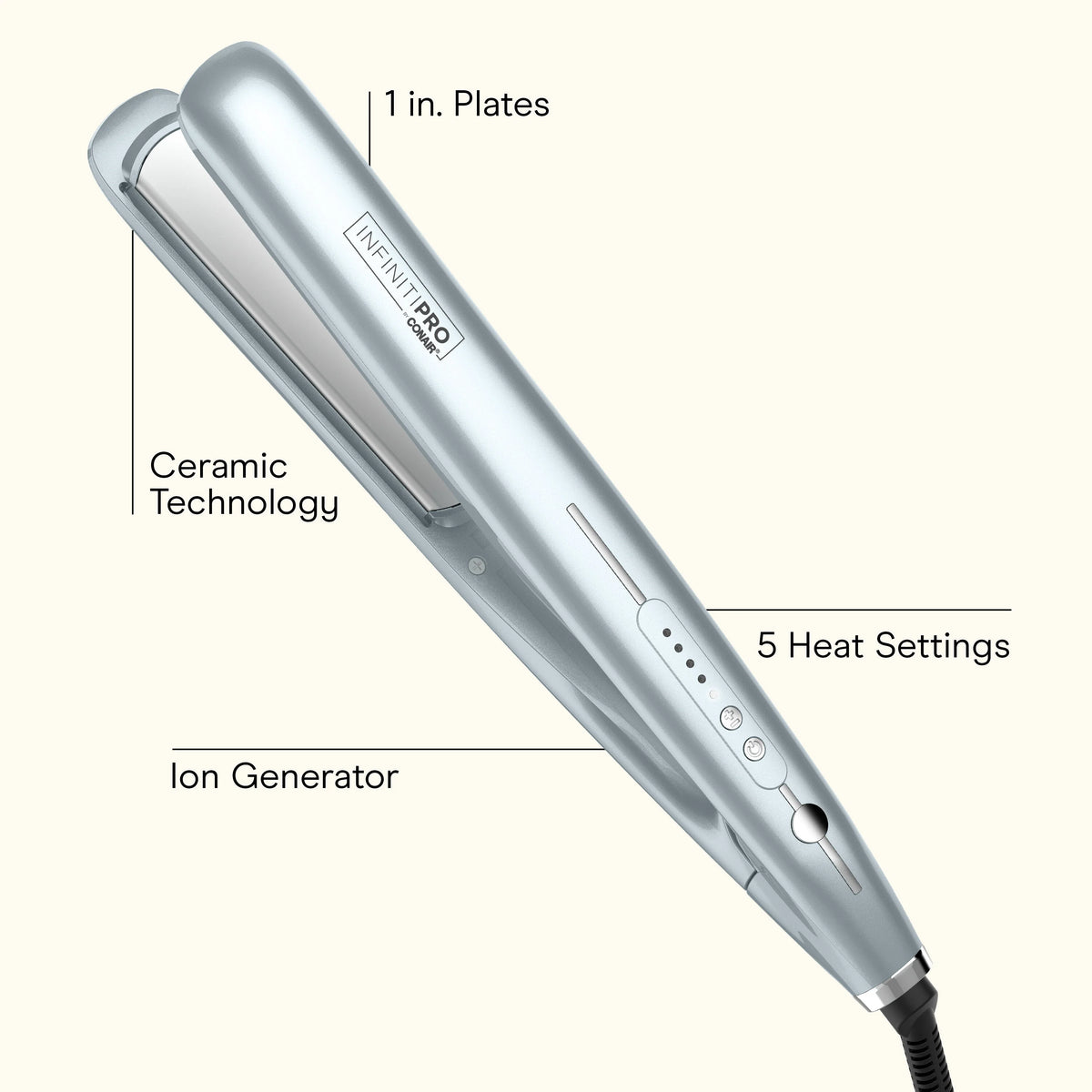 INFINITI PRO CONAIR SmoothWrap® 1" Dual Ion Flat Iron