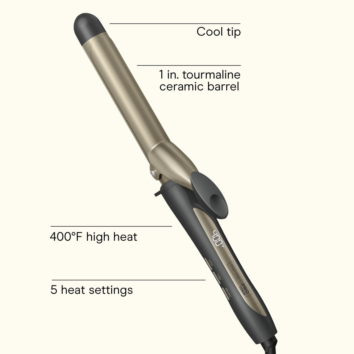 1" Tourmaline Ceramic Curling Iron
