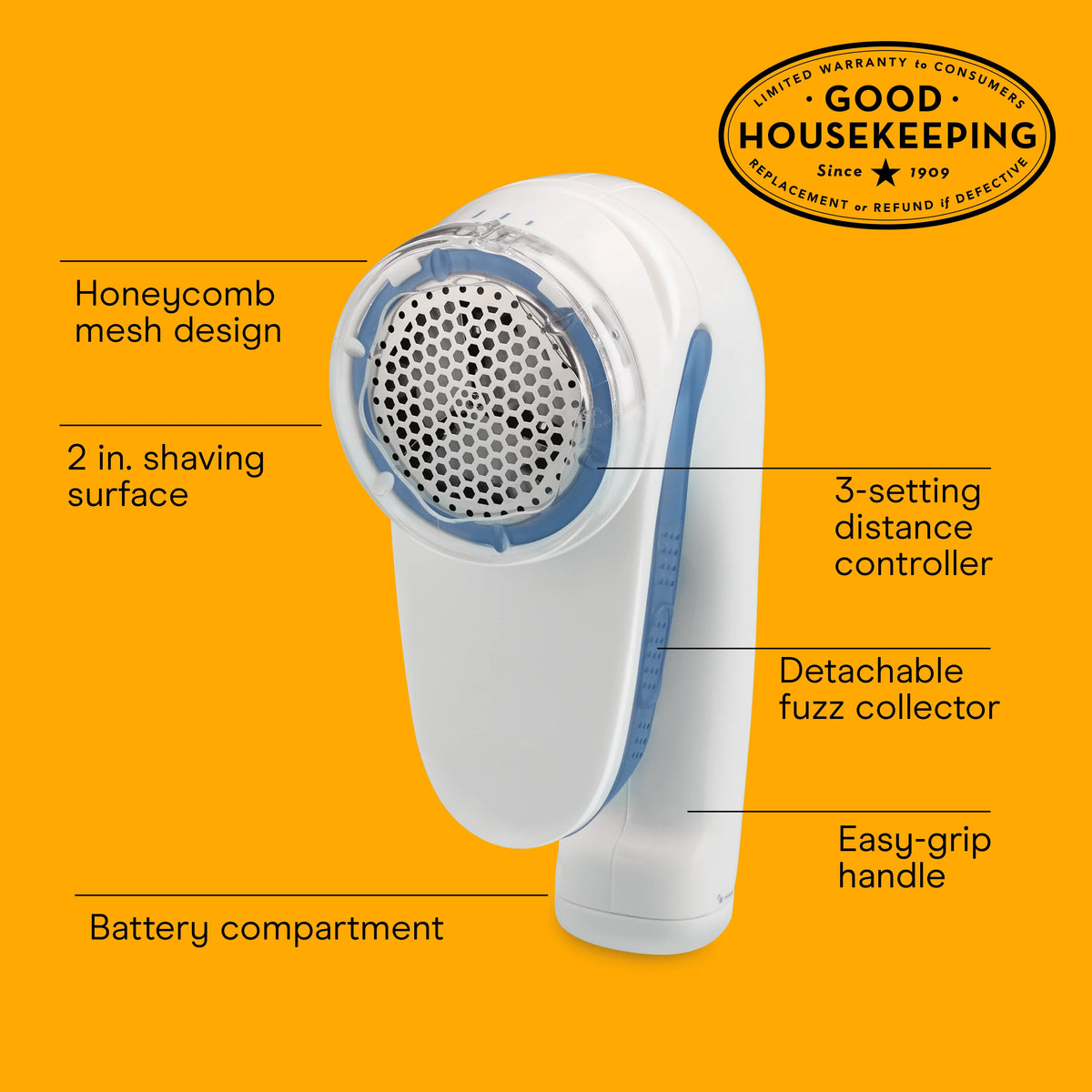 Battery-Operated Fabric Shaver