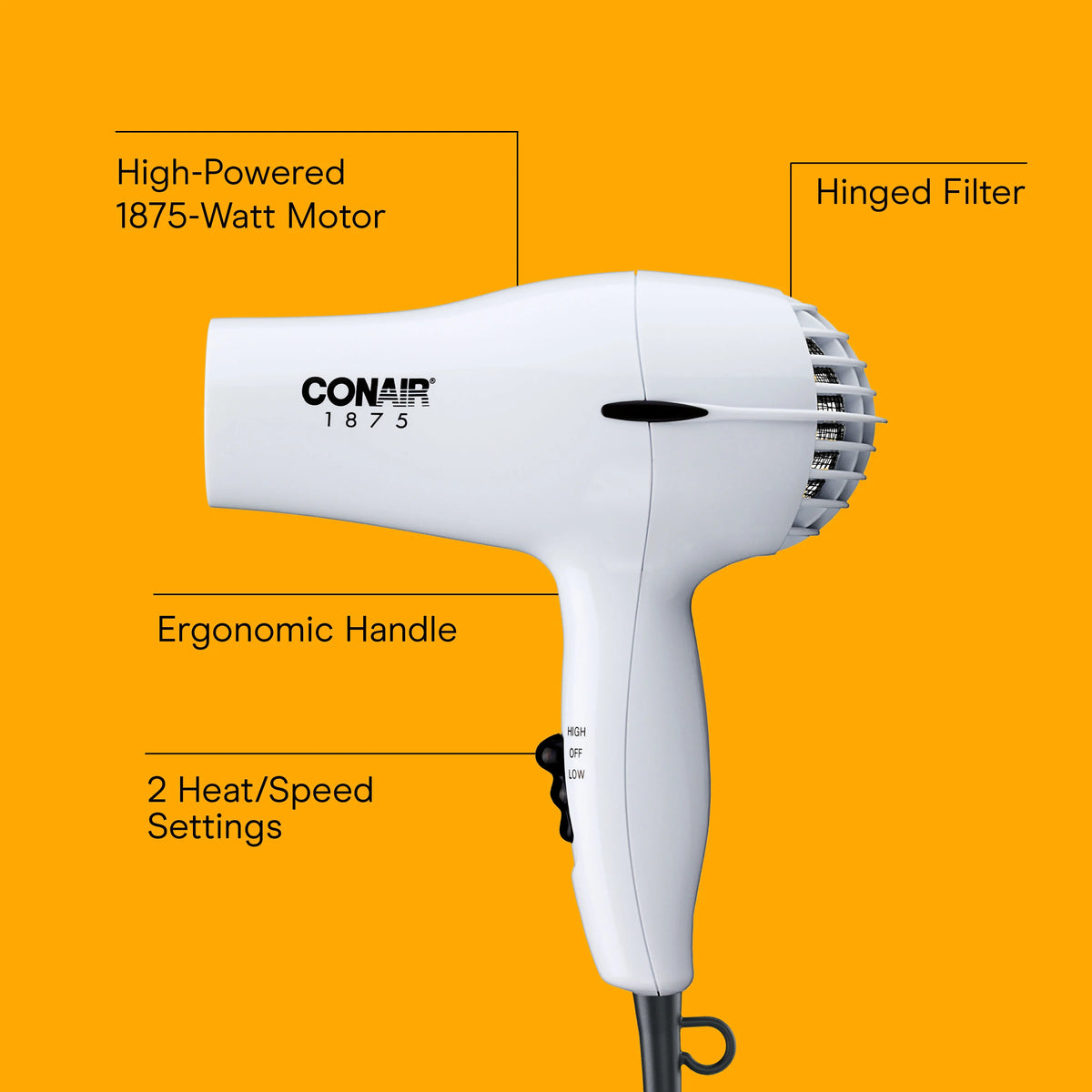 Powerful Drying & Styling Hair Dryer