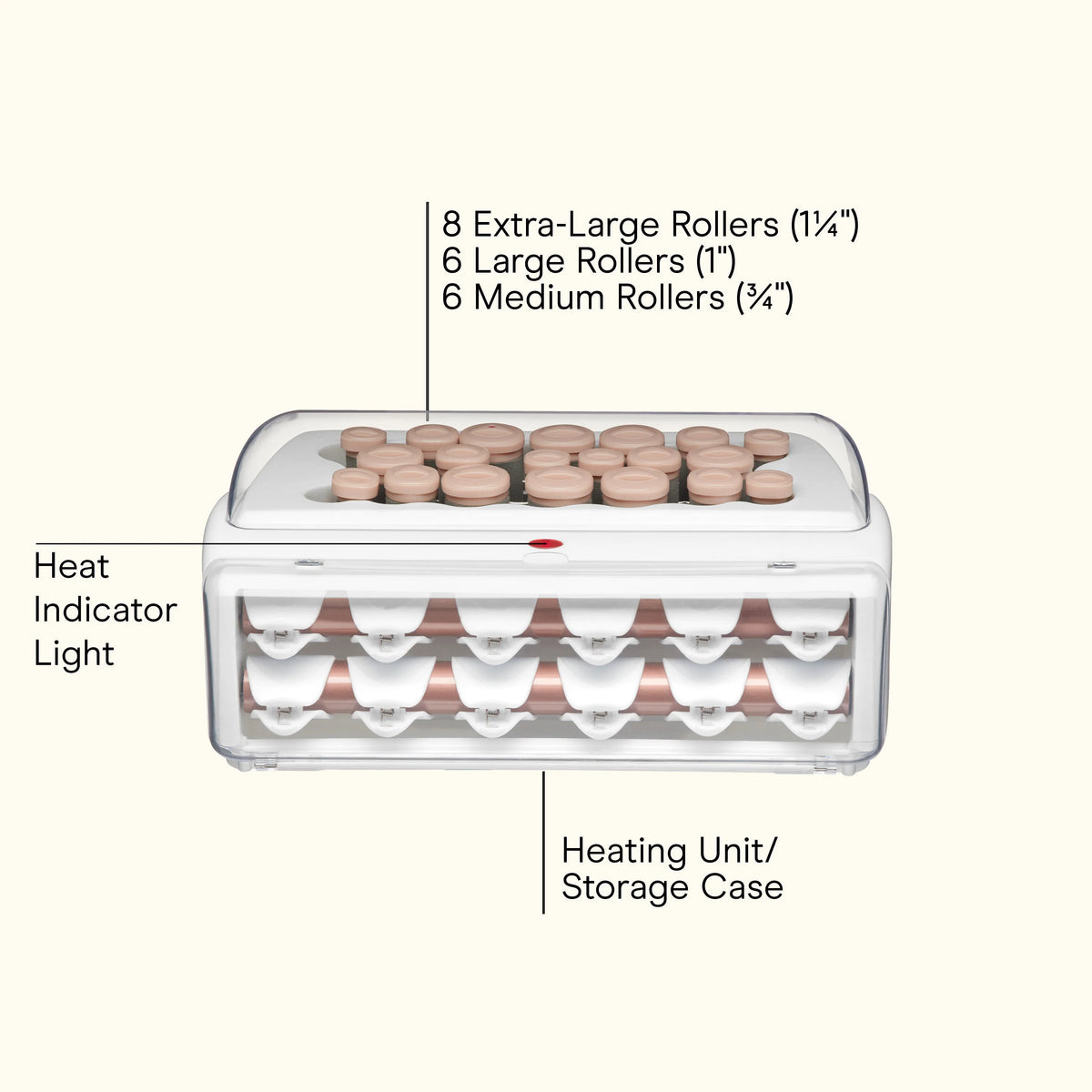 Ceramic Flocked Hot Rollers
