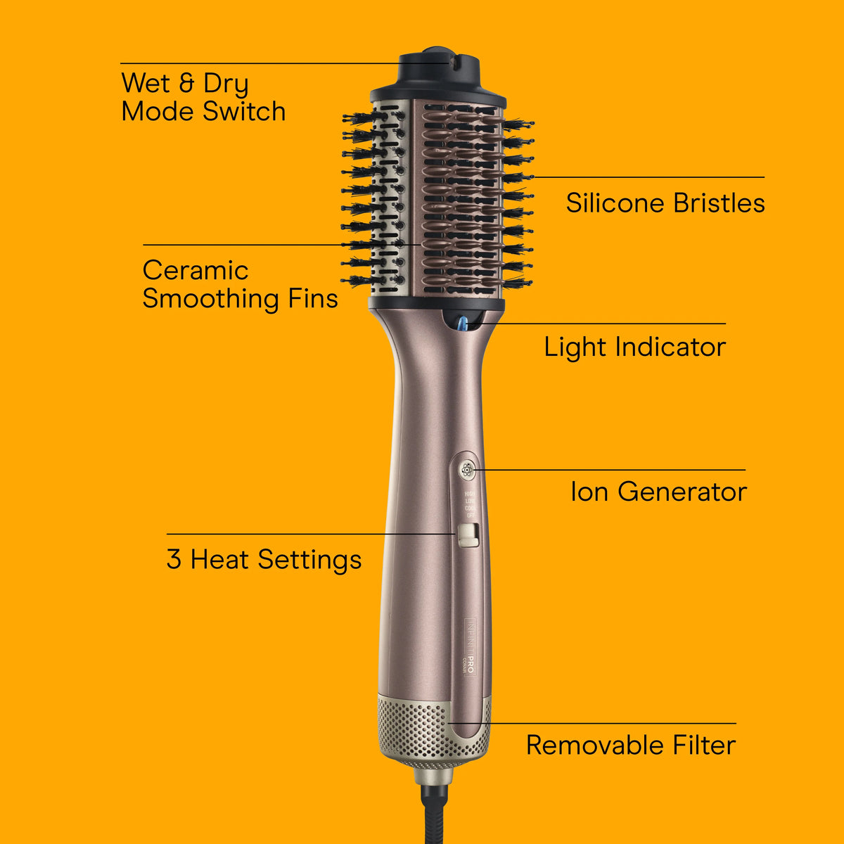 INFINITI PRO CONAIR 2-in-1 Wet-or-Dry Hot Air Styler