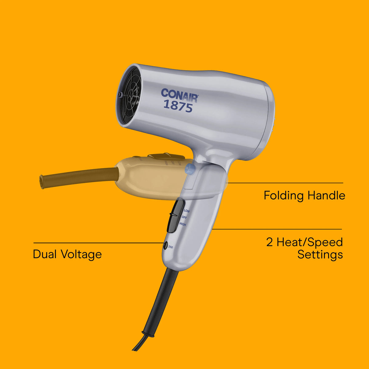 Compact Folding Handle Hair Dryer